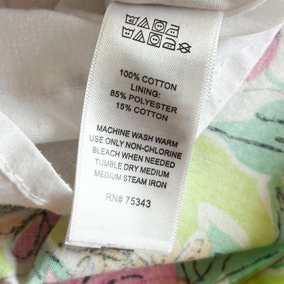 Polly Flinders Girls 6 Floral Sleeveless Sundress Ruffle Front Cotton - Picture 4 of 8